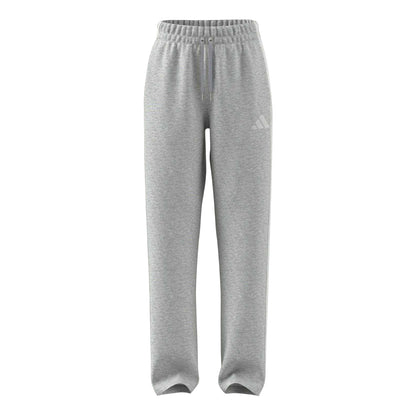 Medium Grey - Front - Adidas Womens-Ladies Essential French Terry 3 Stripes Jogging Bottoms