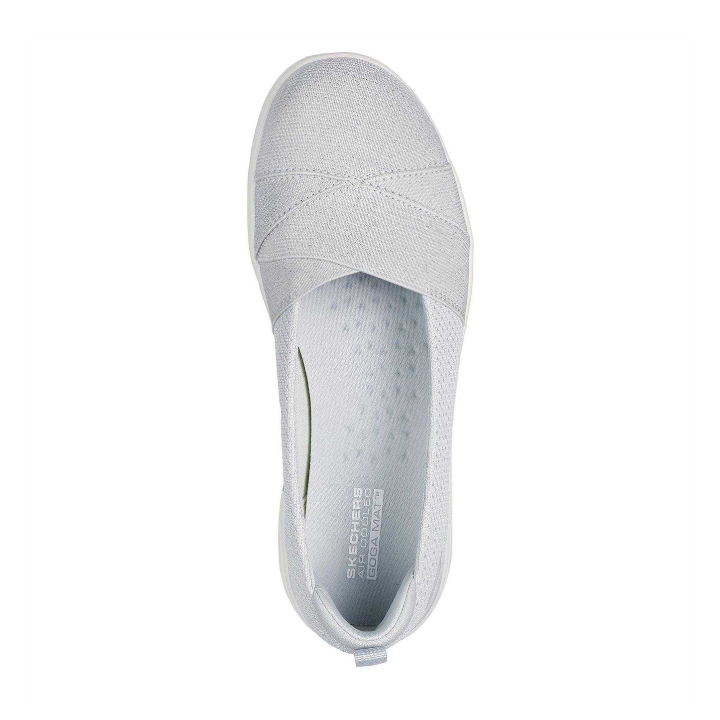 Light Grey - Side - Skechers Womens-Ladies Flex Slip-on Trainers