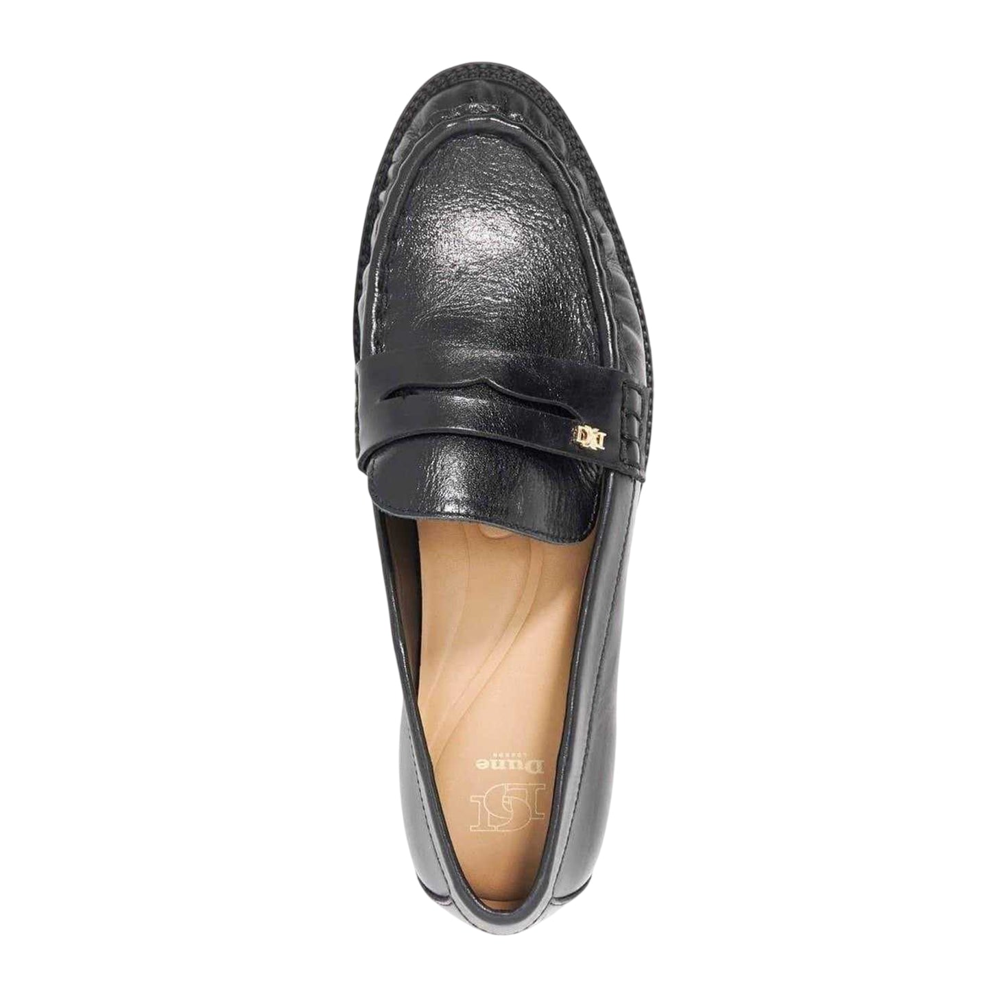 Black - Lifestyle - Dune London Womens-Ladies Galex Leather Penny Loafers