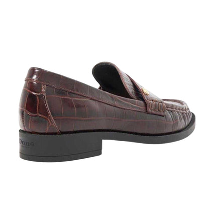 Brown - Back - Dune London Womens-Ladies Galex Leather Penny Loafers