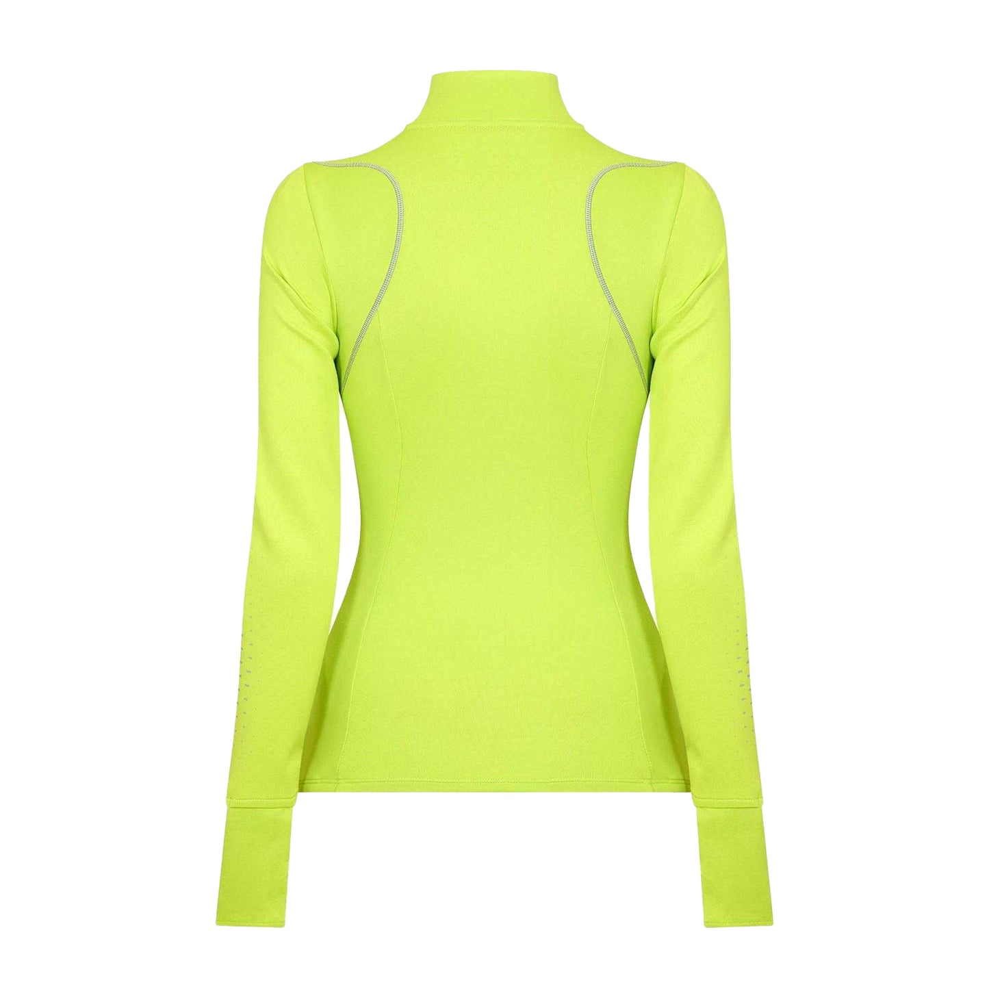 Silver - Back - Nike Womens-Ladies Swift Jersey Quarter Zip Top