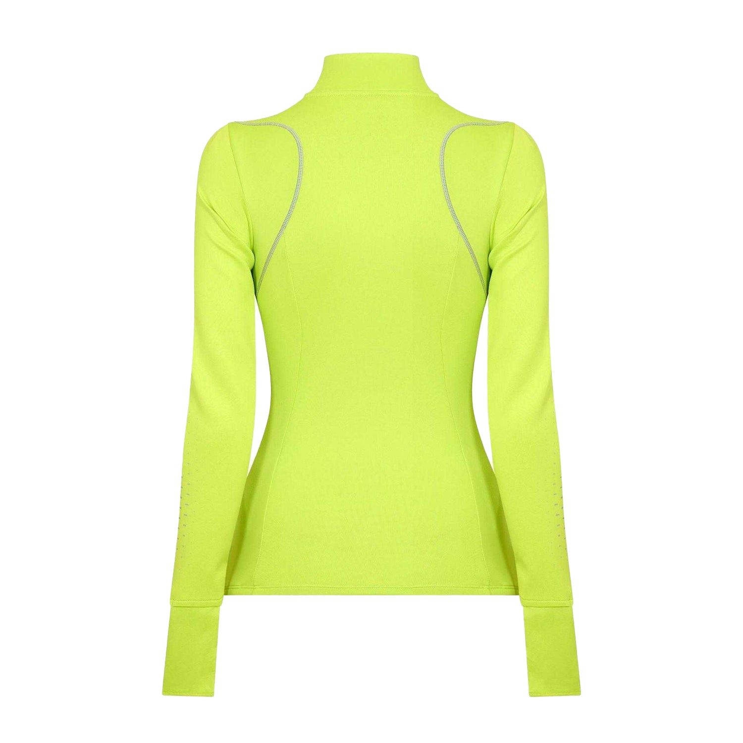 Silver - Back - Nike Womens-Ladies Swift Jersey Quarter Zip Top