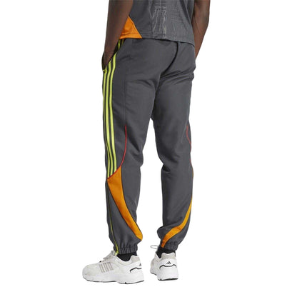 Dark Grey - Back - Los Angeles FC Mens Adidas Tracksuit Bottoms