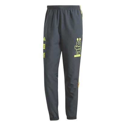 Dark Grey - Front - Los Angeles FC Mens Adidas Tracksuit Bottoms