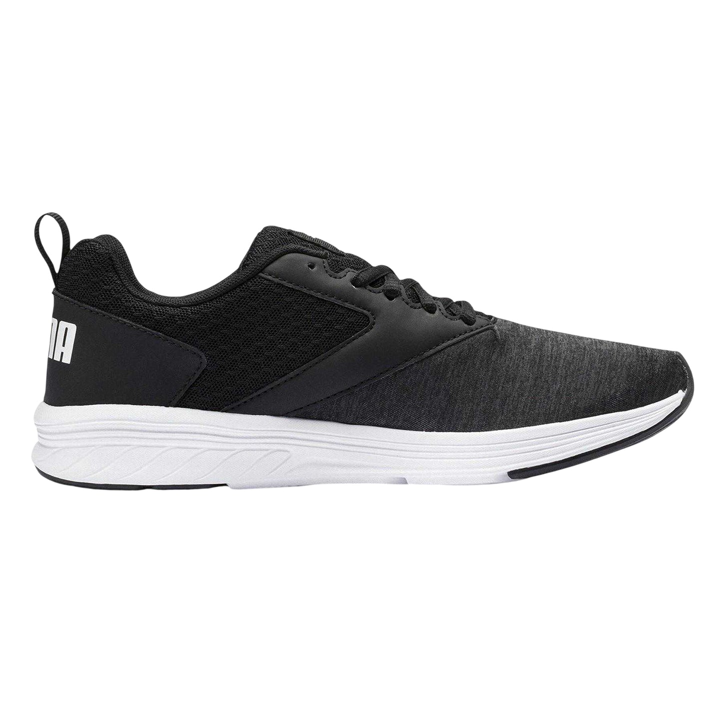 Puma Black - Front - Puma Mens NRGY Comet Logo Trainers