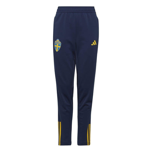 Team Navy Blue - Front - Adidas Childrens-Kids Sweden FA Tracksuit Bottoms