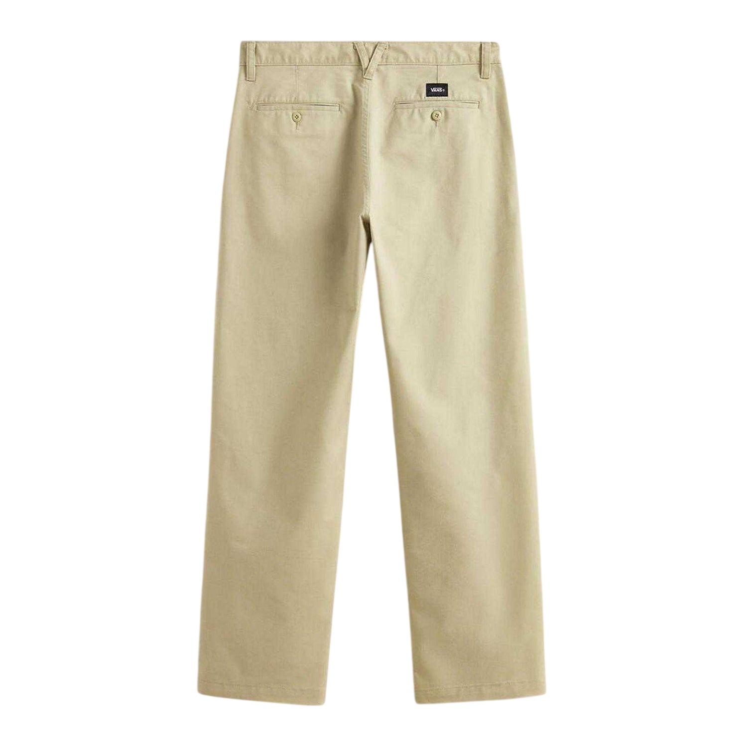 Beige - Back - Vans Mens Authentic Durable Straight Chinos