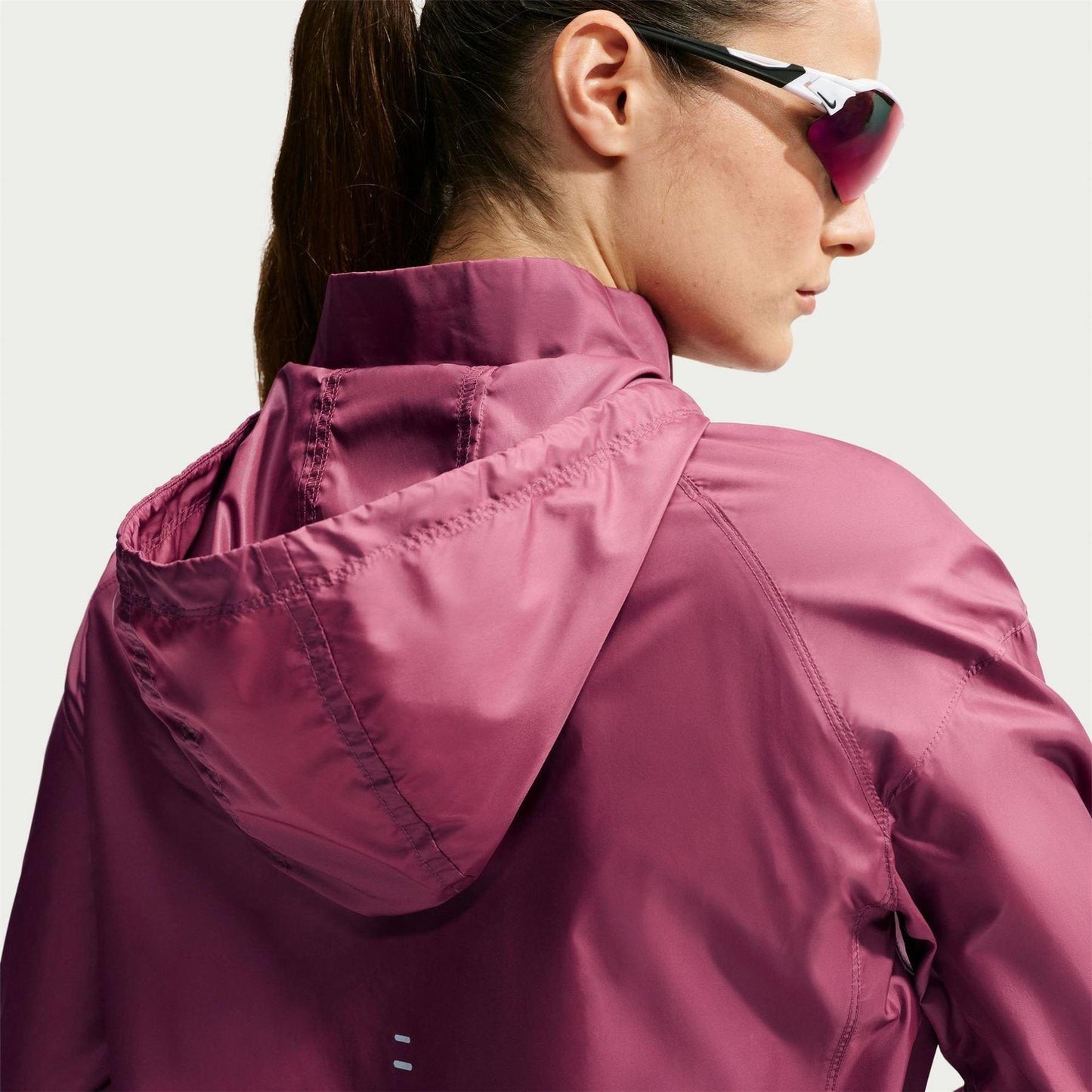 Pink Smoke - Back - Nike Womens-Ladies Tempo Jacket