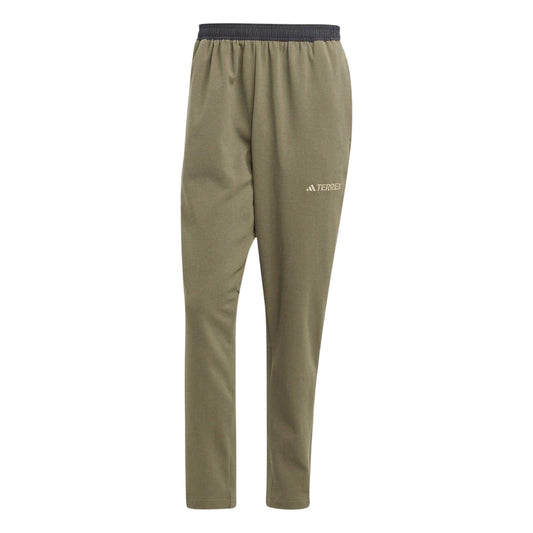 Olive - Front - Adidas Mens Terrex Knitted Joggers