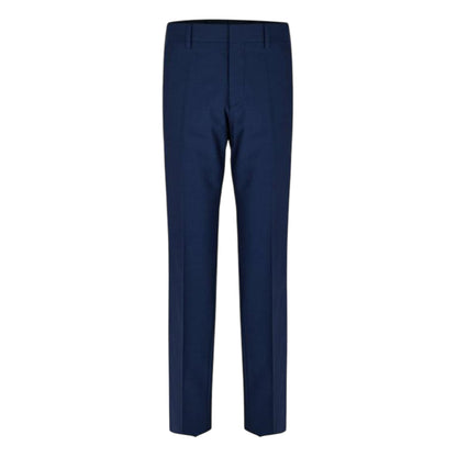 Navy - Front - Boss Mens Straight Chinos