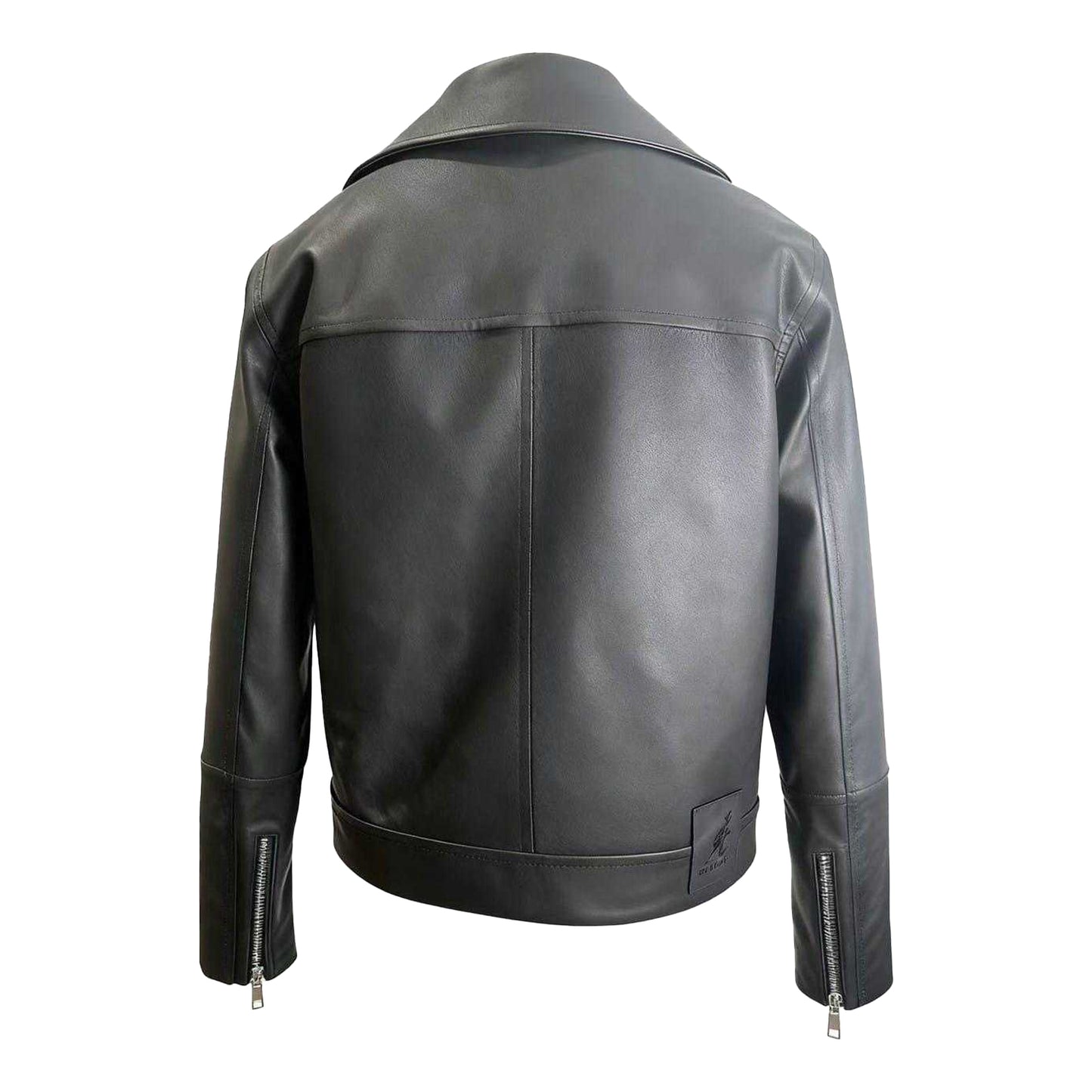 Black - Back - Kangol Womens-Ladies Asymmetric Regular Biker Jacket