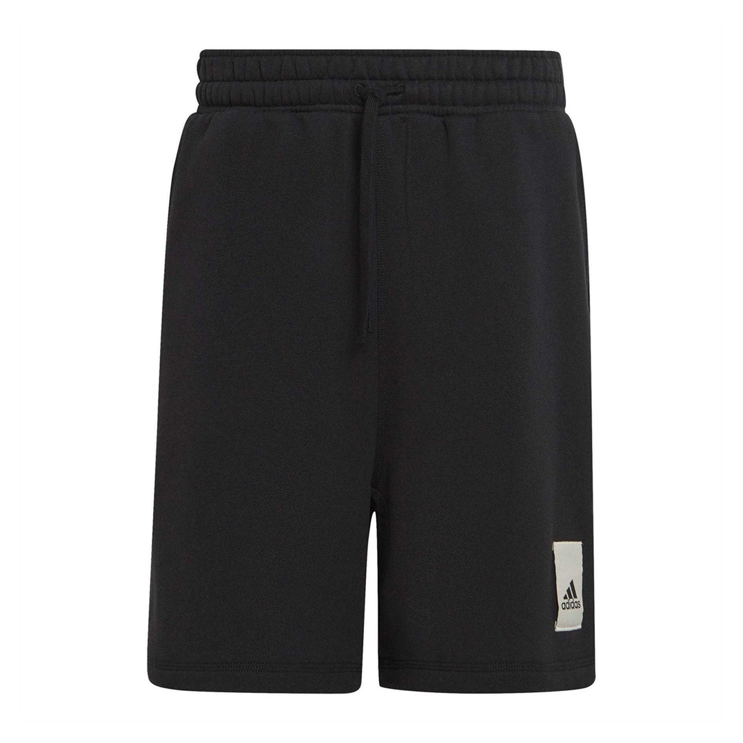 Black - Front - Adidas Mens Essentials Fleece Lounge Shorts