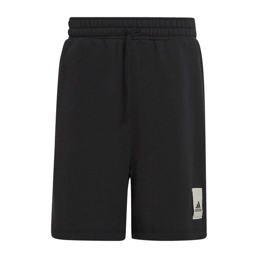 Black - Front - Adidas Mens Essentials Fleece Lounge Shorts