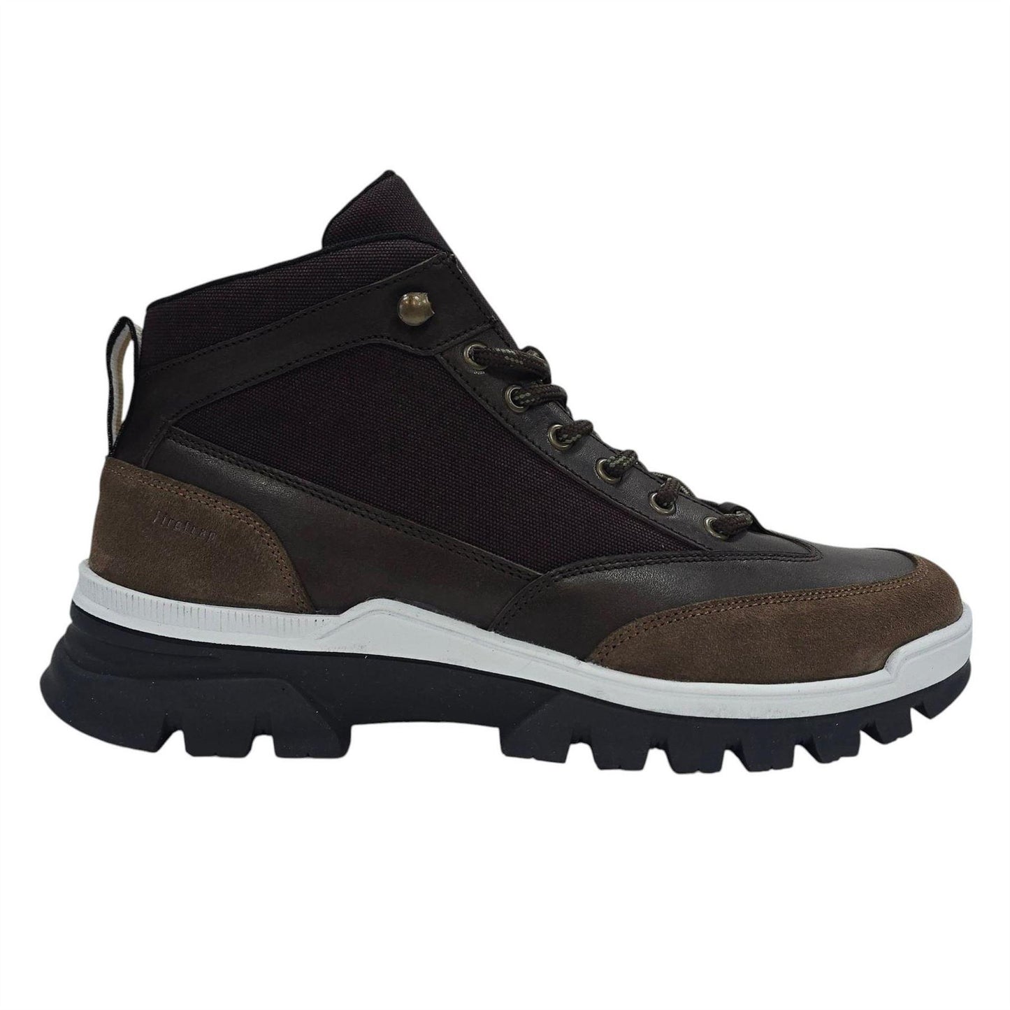 Brown - Front - Firetrap Mens Jason Leather Hiking Boots