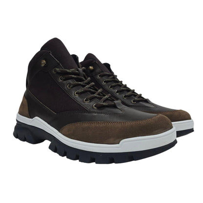 Brown - Lifestyle - Firetrap Mens Jason Leather Hiking Boots