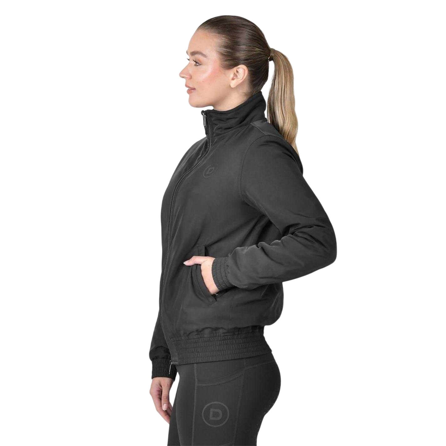 Black - Side - Dublin Womens-Ladies Team Full Zip Blouson Jacket