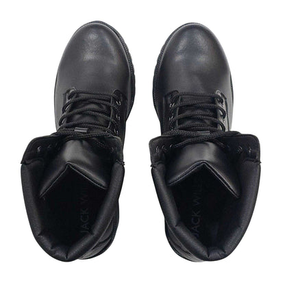 Black - Lifestyle - Jack Wills Womens-Ladies Fada Leather High Heel Ankle Boots