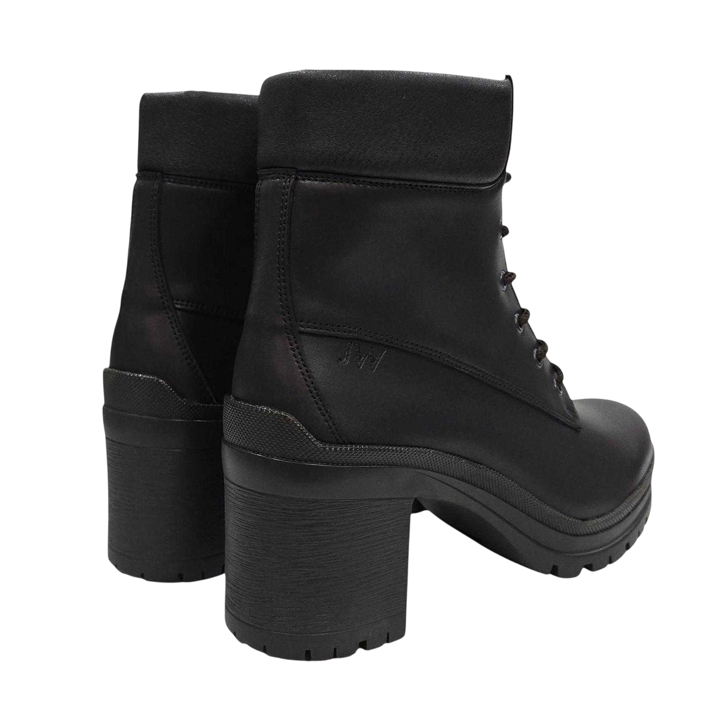 Dark Brown - Back - Jack Wills Womens-Ladies Fada Leather High Heel Ankle Boots