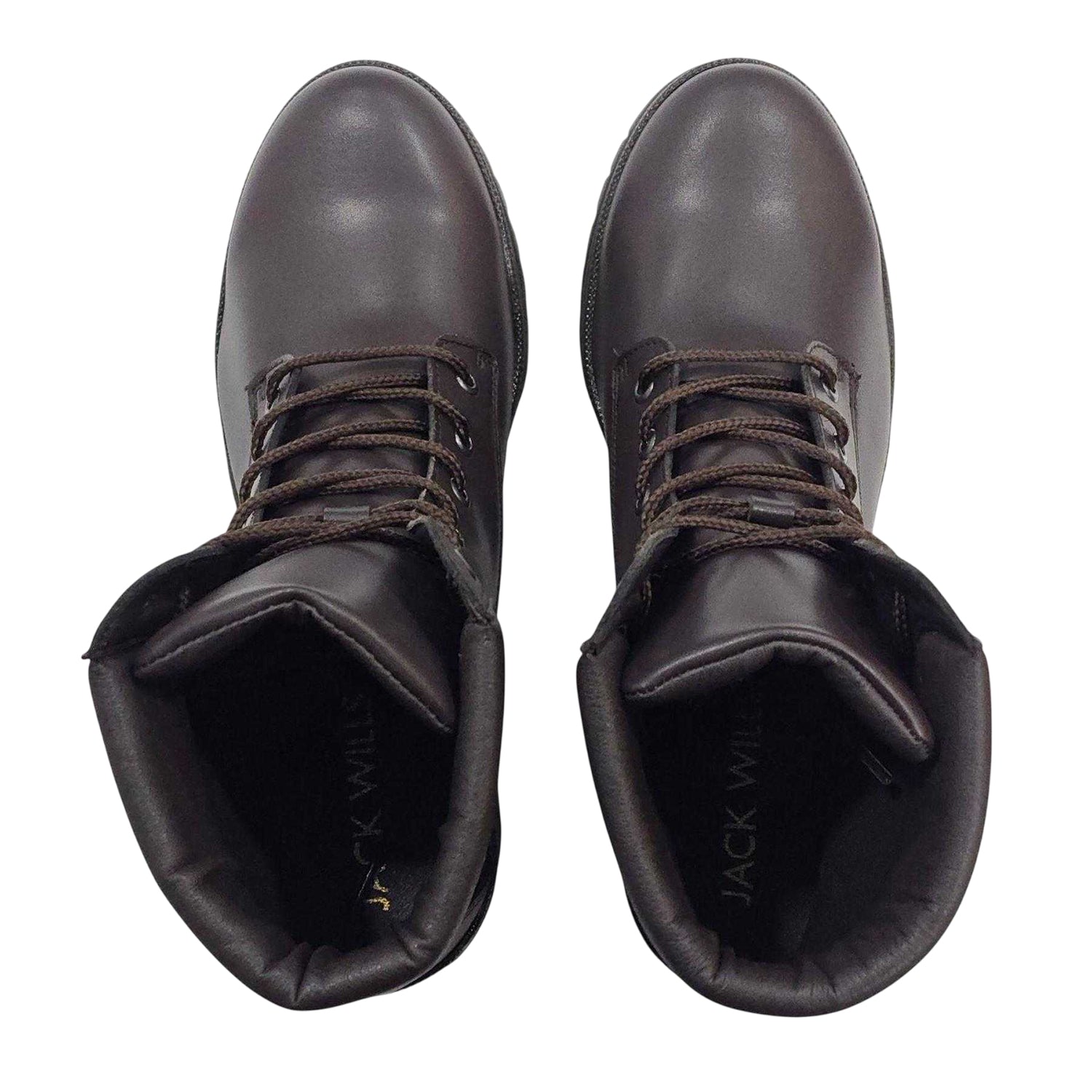 Dark Brown - Lifestyle - Jack Wills Womens-Ladies Fada Leather High Heel Ankle Boots