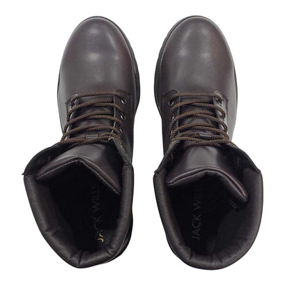 Dark Brown - Lifestyle - Jack Wills Womens-Ladies Fada Leather High Heel Ankle Boots