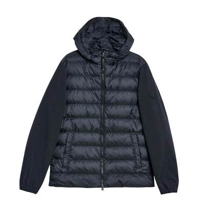 Black - Front - Gant Mens Mixed Softshell Down Jacket