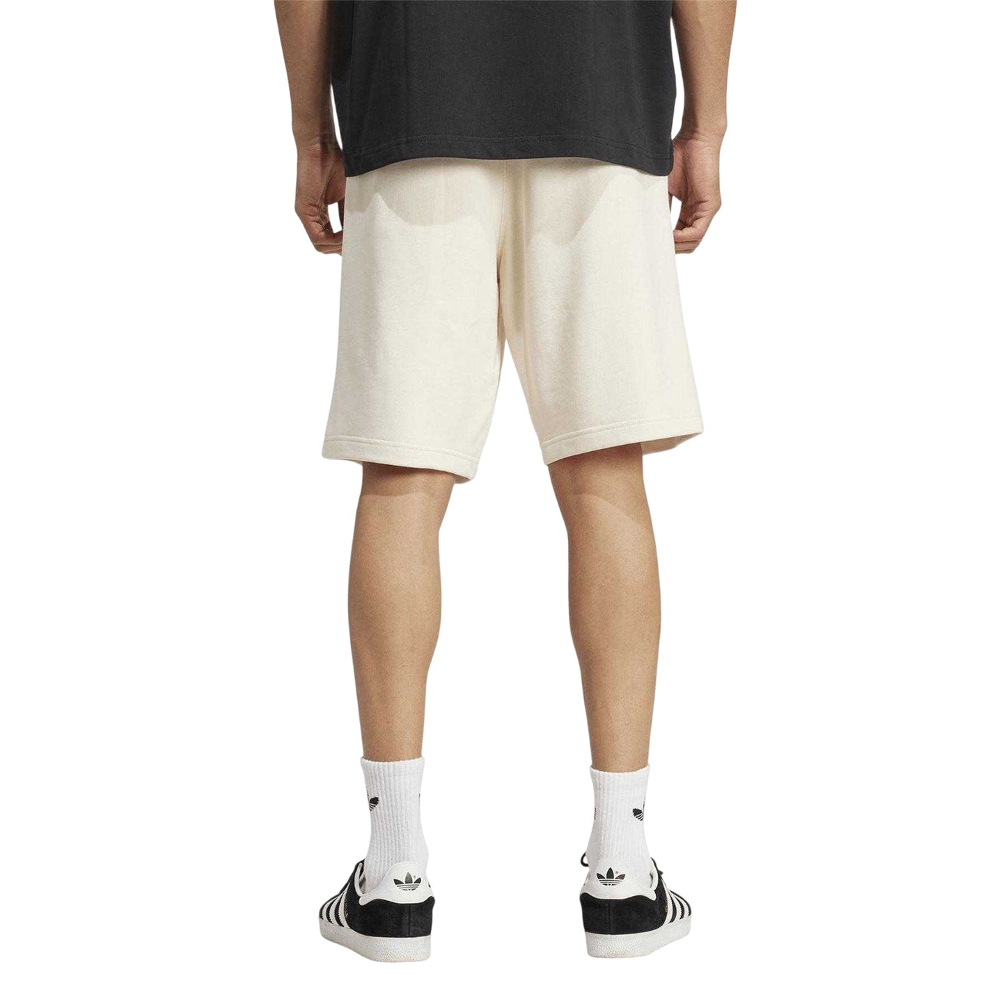 Wonder White - Back - Adidas Mens Essentials Trefoil Shorts