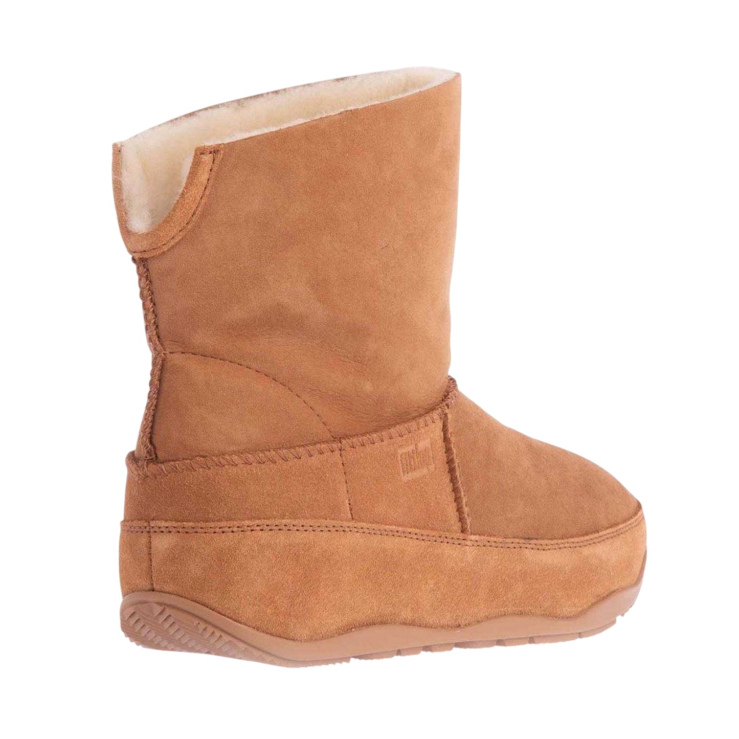 Tan - Back - FitFlop Womens-Ladies Mukluk Suede Winter Boots