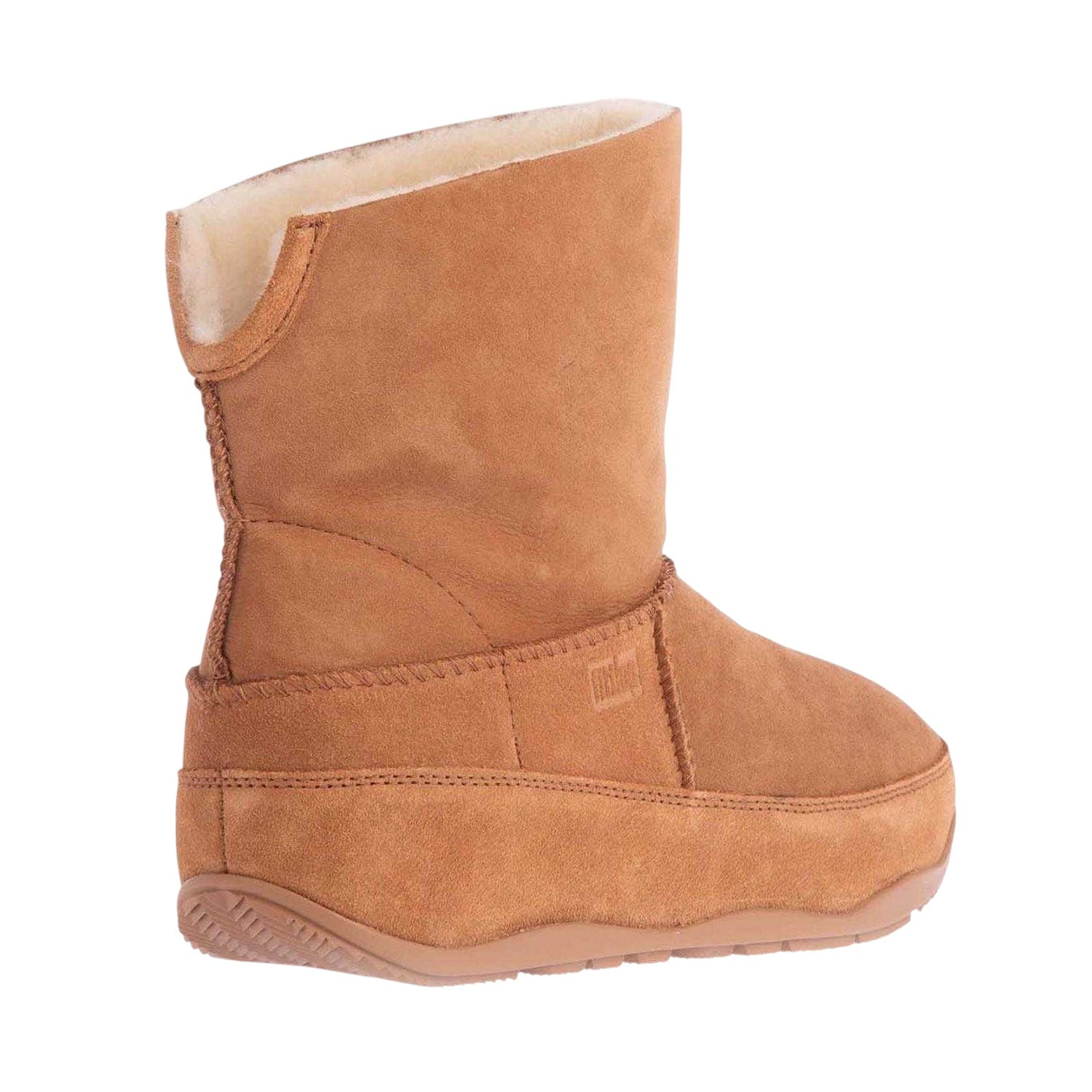 Tan - Back - FitFlop Womens-Ladies Mukluk Suede Winter Boots