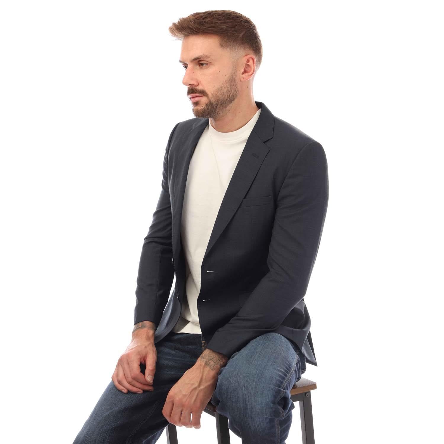 Dark Blue - Lifestyle - Hugo Boss Mens Jeffery202 Blazer