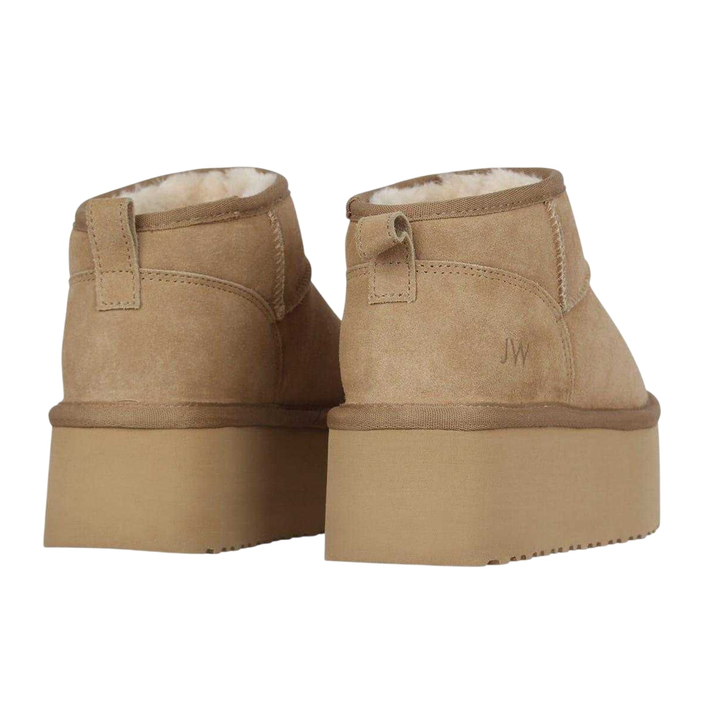 Sand - Back - Jack Wills Womens-Ladies Suede Platform Ankle Boots