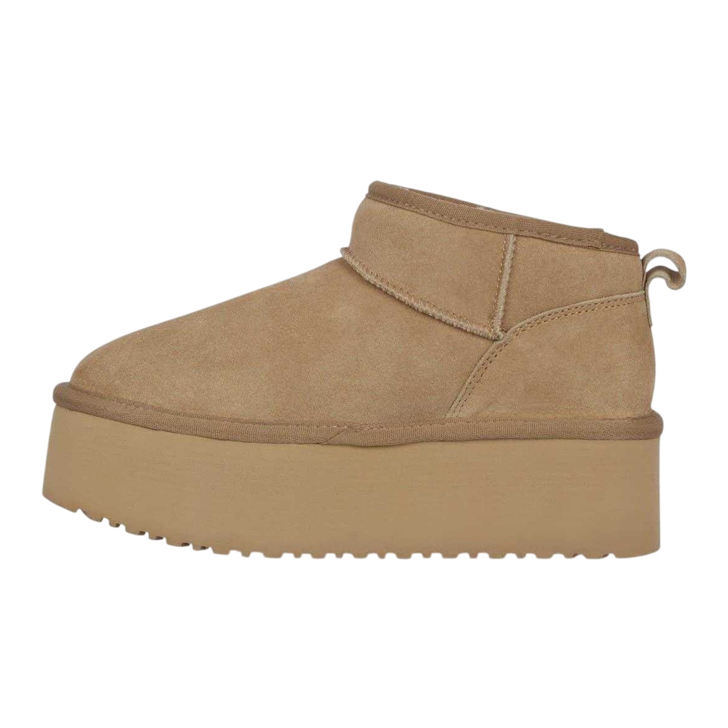 Sand - Side - Jack Wills Womens-Ladies Suede Platform Ankle Boots
