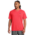 Red - Front - Under Armour Mens Tech Geotessa Vent T-Shirt