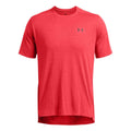 Red - Side - Under Armour Mens Tech Geotessa Vent T-Shirt