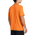 Orange - Pack Shot - Under Armour Mens Tech Geotessa Vent T-Shirt