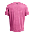 Pink - Back - Under Armour Mens Tech Geotessa Vent T-Shirt