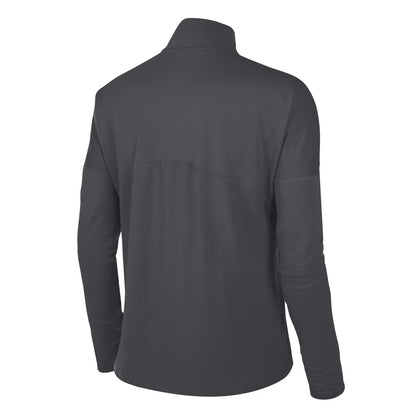 Anthracite - Back - Nike Womens-Ladies Funnel Neck Regular Long-Sleeved Top