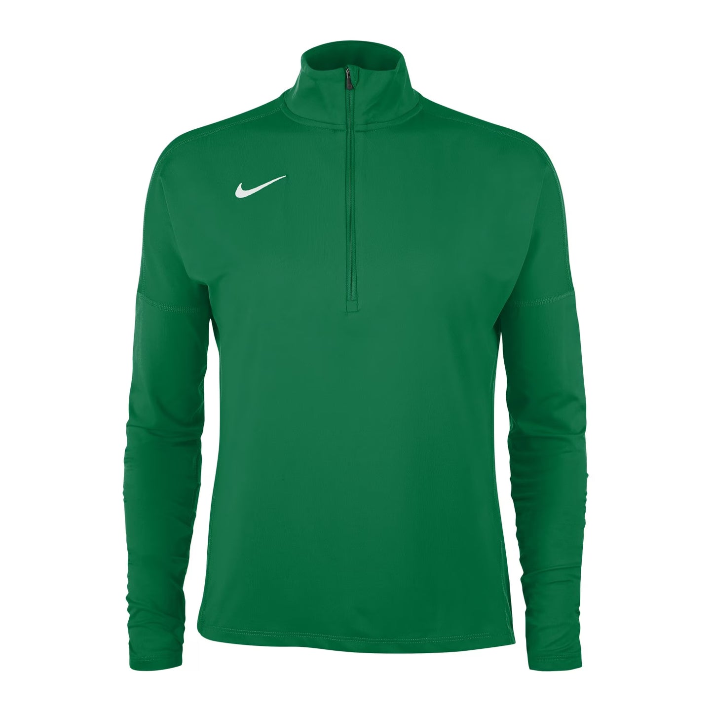 Pine Green - Front - Nike Womens-Ladies Funnel Neck Regular Long-Sleeved Top