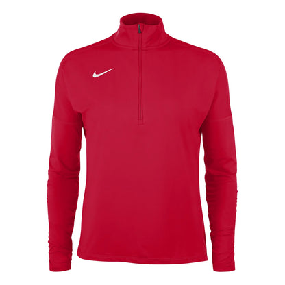 University Red - Front - Nike Womens-Ladies Funnel Neck Regular Long-Sleeved Top