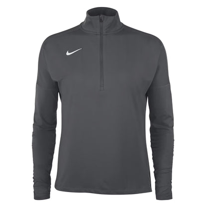 Anthracite - Front - Nike Womens-Ladies Funnel Neck Regular Long-Sleeved Top