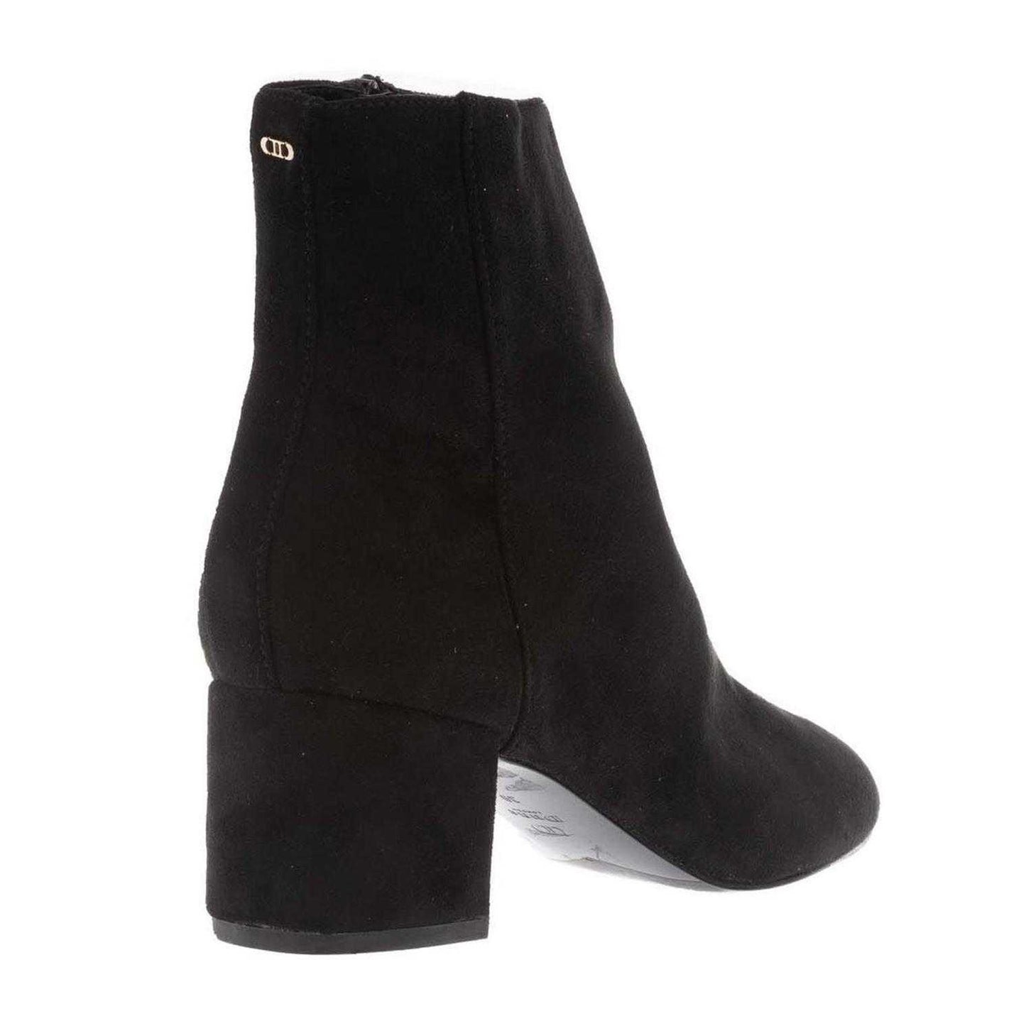 Black - Back - Dune London Womens-Ladies Prisha Suede Ankle Boots