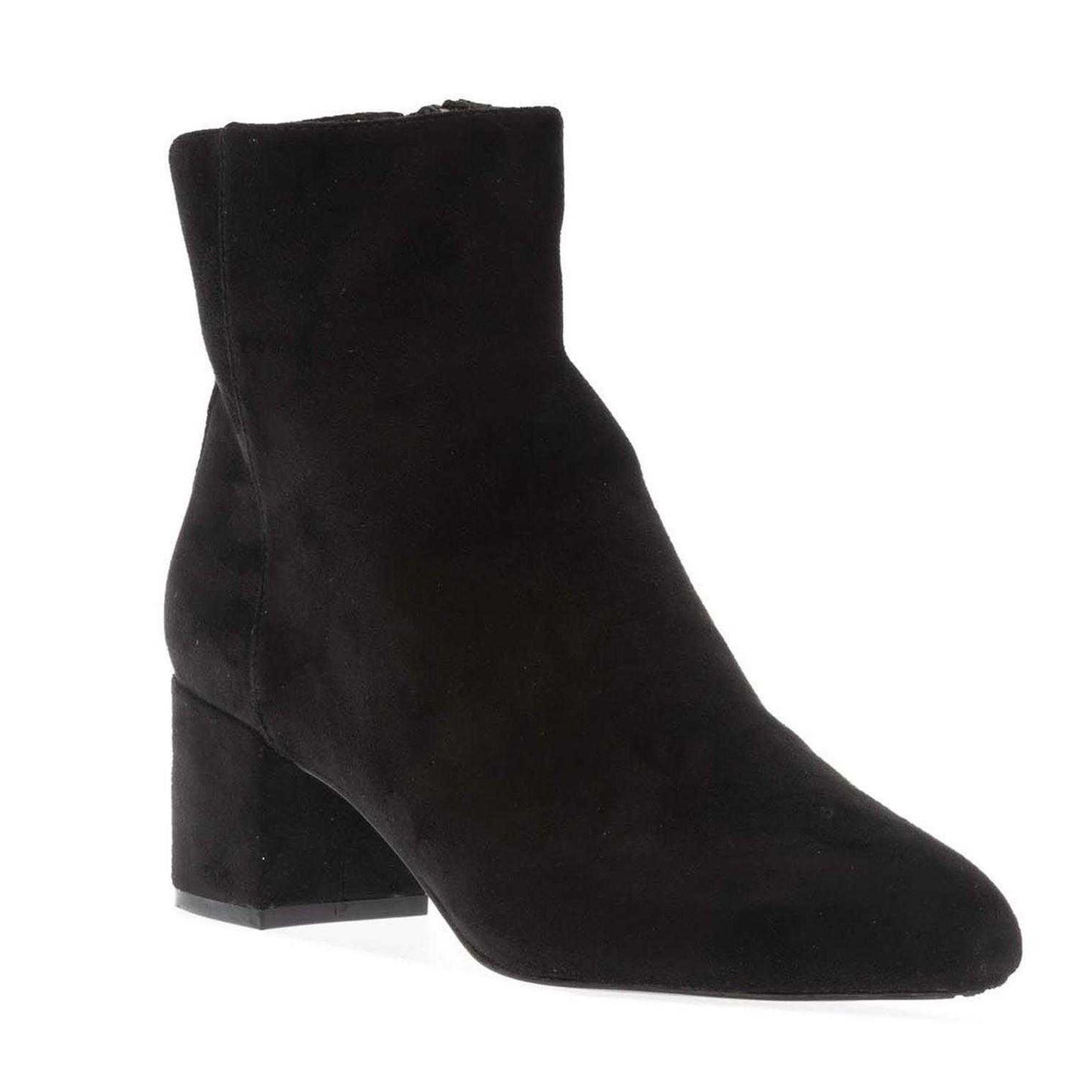 Black - Side - Dune London Womens-Ladies Prisha Suede Ankle Boots