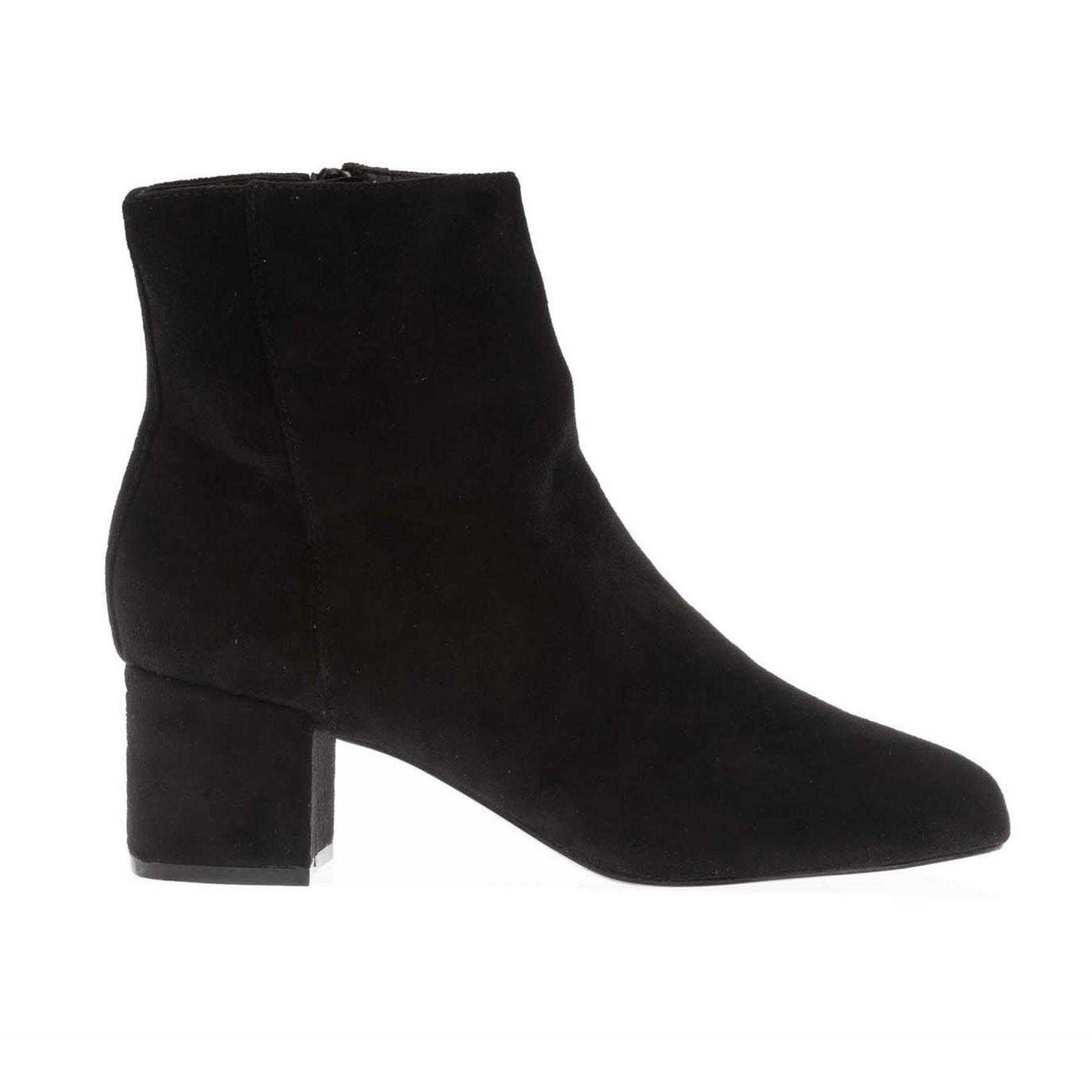 Black - Front - Dune London Womens-Ladies Prisha Suede Ankle Boots