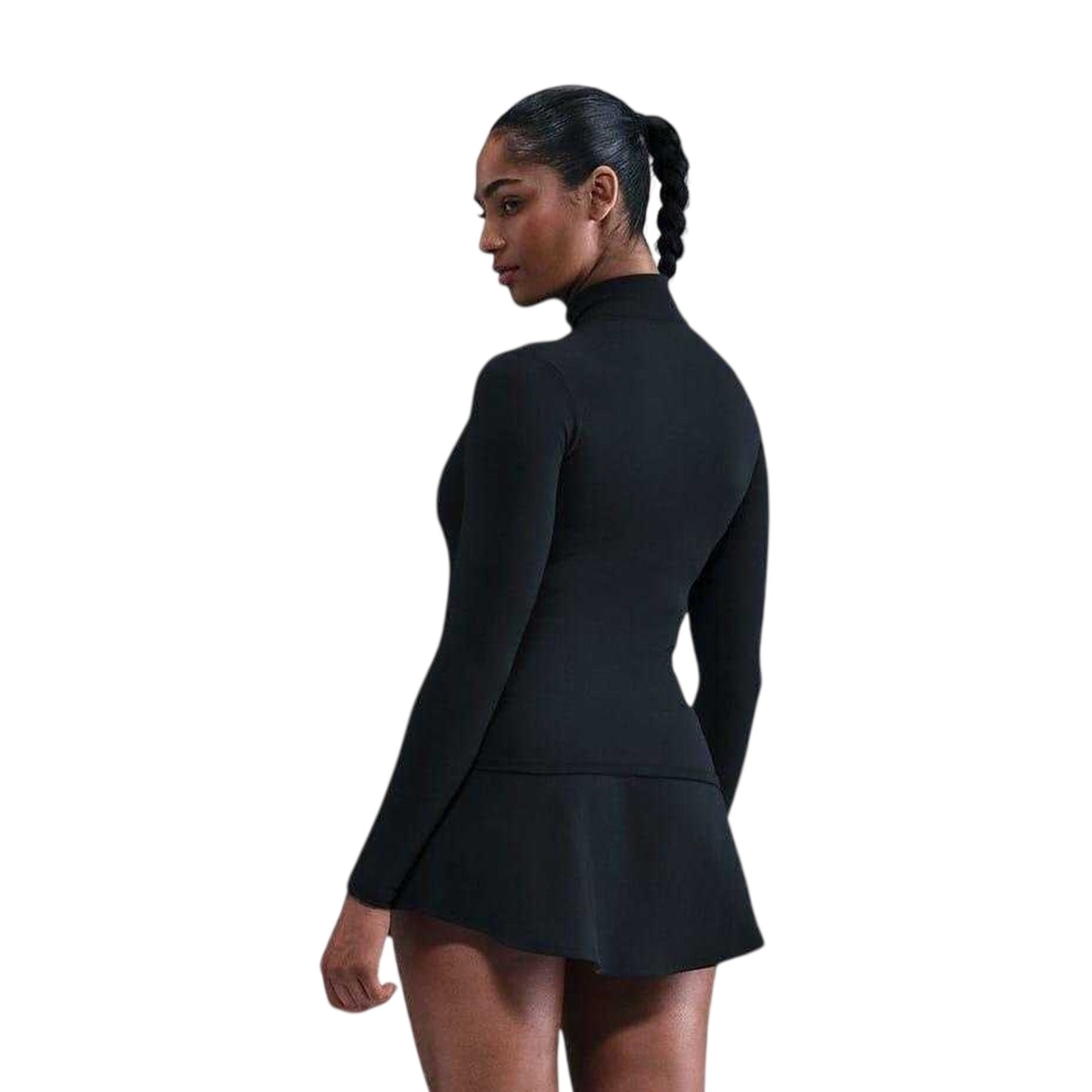 Black - Back - Nike Womens-Ladies Full Zip Training Performance Jacket