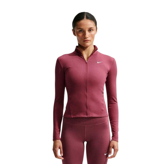 Pink Smoke - Front - Nike Womens-Ladies Full Zip Training Performance Jacket