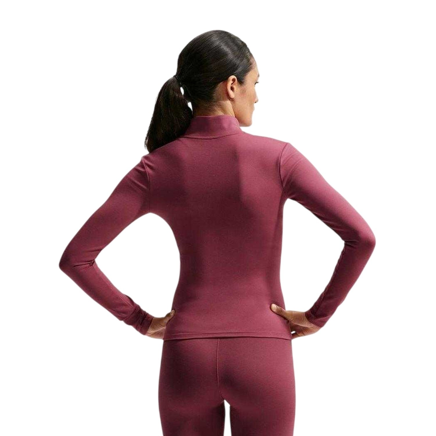 Pink Smoke - Back - Nike Womens-Ladies Full Zip Training Performance Jacket