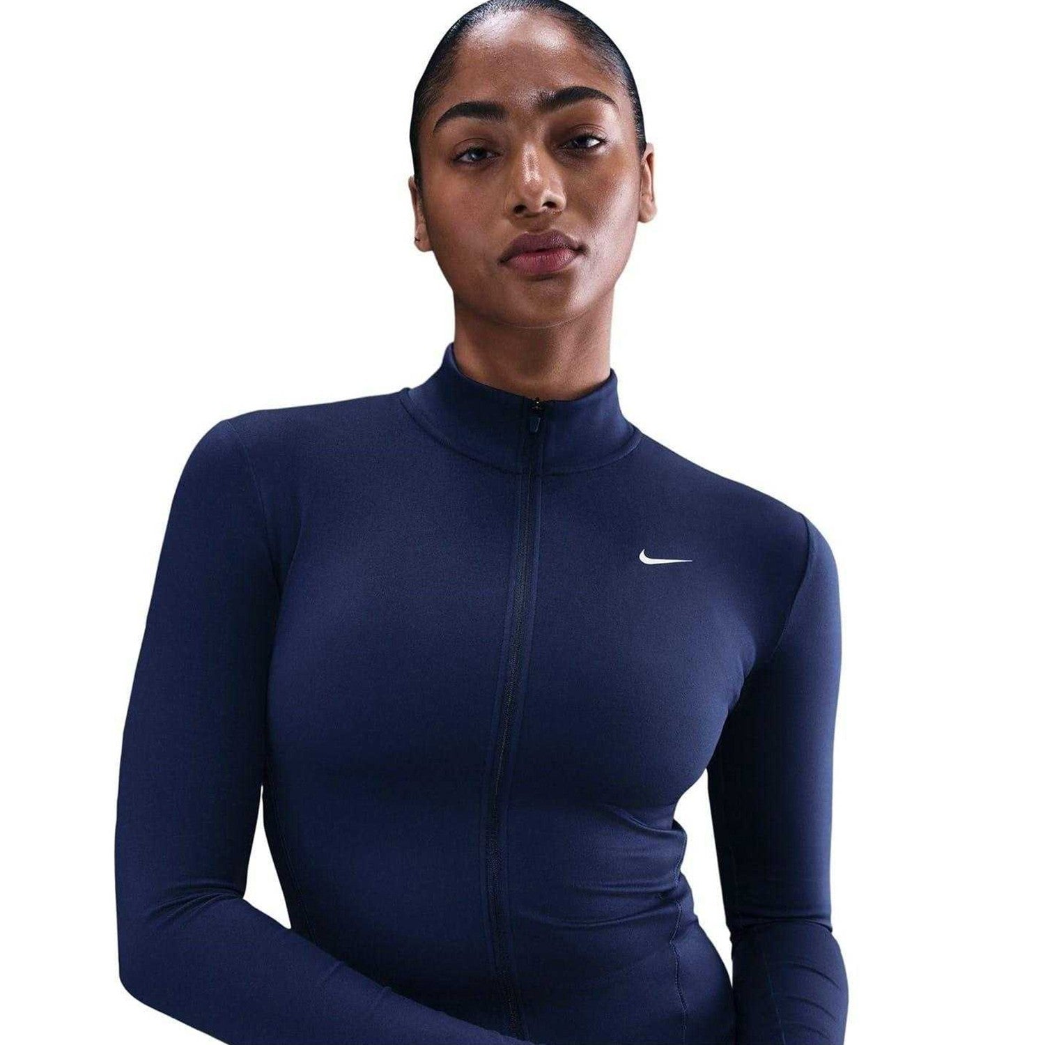 Midnight Navy - Side - Nike Womens-Ladies Full Zip Training Performance Jacket