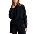 Black - Lifestyle - Calvin Klein Womens-Ladies Logo Sport Hoodie