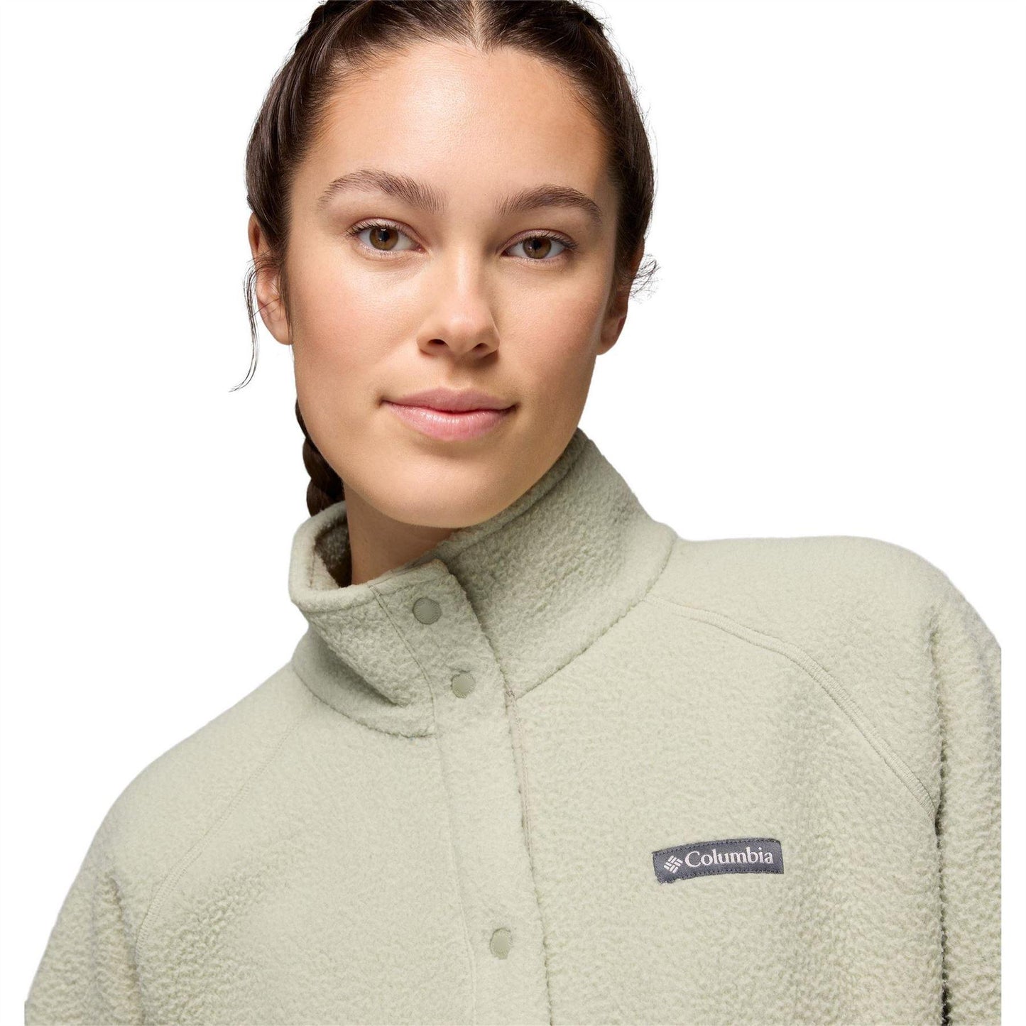 Green - Side - Columbia Womens-Ladies Full Zip Fleece Jacket