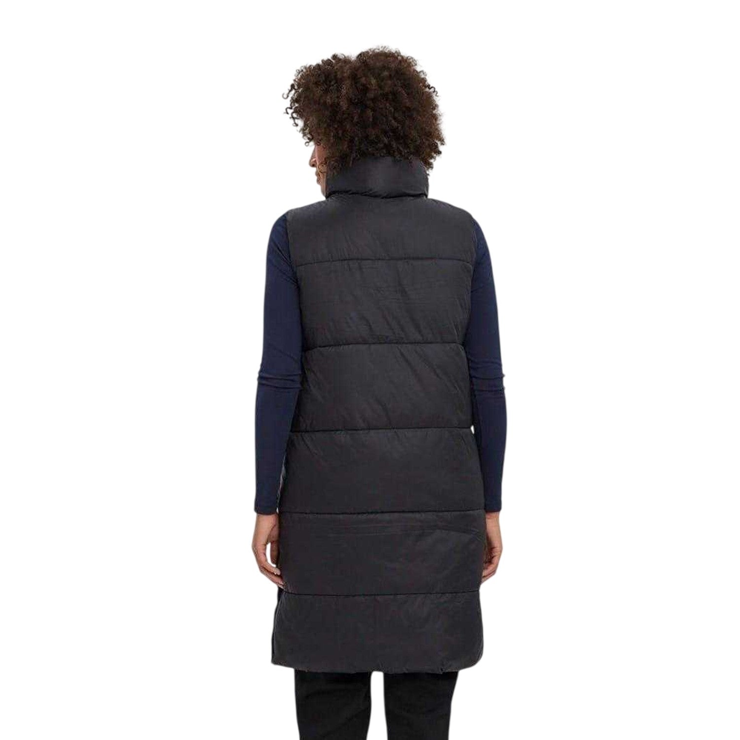 Black - Back - Vero Moda Womens-Ladies Uppsala Lightweight Relaxed Fit Gilet
