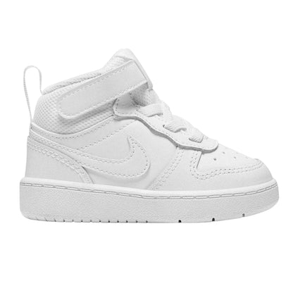 White - Front - Nike Baby Court Borough High Top Trainers